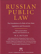 Cover of Russian Public Law: The Foundations of a Rule-of-Law State: Legislation and Documents