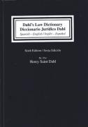 Cover of Dahl's Law Dictionary: Spanish-English/English-Spanish