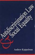 Cover of Anti-discrimination Law and Social Equality