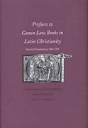 Cover of Prefaces to Canon Law Books in Latin Christianity
