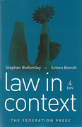 Cover of Law in Context