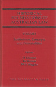 Cover of Historical Foundations of Australian Law Set