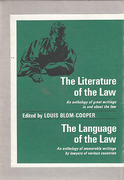 Cover of Boxed Set: The Literature of the Law & The Language of the Law