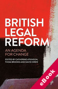 Cover of British Legal Reform: An Agenda for Change (eBook)