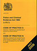 Cover of PACE 2006: Police and Criminal Evidence Act 1984 Codes of Practice - C & H 