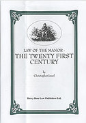 Cover of Law of the Manor: The Twenty First Century