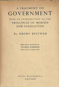 Cover of A Fragment on Government with an Introduction to the Principles of Morals and Legislation