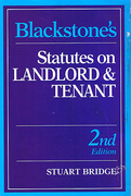 Cover of Blackstone's Statutes on Landlord and Tenant