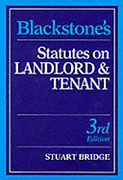 Cover of Blackstone's Statutes on Landlord and Tenant