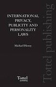Cover of International Privacy, Personality, Publicity Laws