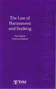 Cover of The Law of Harassment and Stalking
