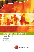 Cover of Investor Relations Handbook