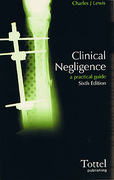 Cover of Clinical Negligence: A Practical Guide