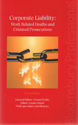 Cover of Corporate Liability: Work Related Deaths and Criminal Prosecutions 