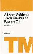 Cover of A User's Guide to Trade Marks and Passing-Off