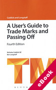 Cover of A User's Guide to Trade Marks and Passing Off (eBook)