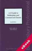 Cover of A-Z Guide to Boilerplate and Commercial Clauses (eBook)