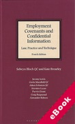 Cover of Employment Covenants and Confidential Information: Law, Practice and Technique (eBook)
