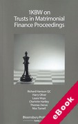 Cover of 1KBW on Trusts in Matrimonial Finance Proceedings (eBook)