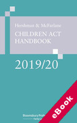 Cover of Hershman & McFarlane: Children Act Handbook 2019/20 (eBook)