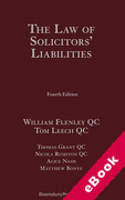Cover of The Law of Solicitors' Liabilities (eBook)