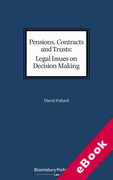 Cover of Pensions, Contracts and Trusts: Legal Issues on Decision Making (eBook)