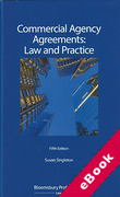 Cover of Commercial Agency Agreements: Law and Practice (eBook)