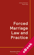 Cover of Forced Marriage Law and Practice (eBook)