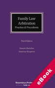 Cover of Family Law Arbitration: Practice and Precedents (eBook)