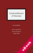 Cover of Fraud and Breach of Warranty: Buyers&#8217; Claims and Sellers&#8217; Defences (eBook)