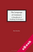 Cover of The Language of Contracts: A Handbook of Drafting Techniques (eBook)