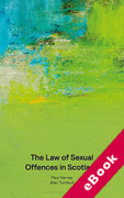 Cover of The Law of Sexual Offences in Scotland (eBook)