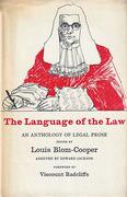 Cover of The Language of the Law: An Anthology of Legal Prose