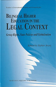Cover of Bilingual Higher Education in the Legal Context: Group Rights, State Policies and Globalisation