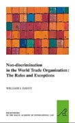 Cover of Non-discrimination in the World Trade Organization
