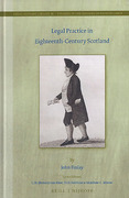 Cover of Legal Practice in Eighteenth-Century Scotland