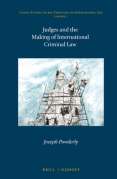 Cover of Judges and the Making of International Criminal Law