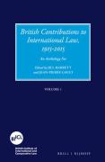 Cover of British Contributions to International Law, 1915-2015: A Four-Part Anthology
