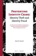 Cover of Preventing Identity Crime: Identity Theft and Identity Fraud