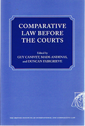 Cover of Comparative Law Before the Courts