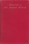 Cover of Memorials of Mr. Serjeant Bellasis 1800-1873