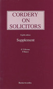 Cover of Cordery on Solicitors 8th ed: Supplement