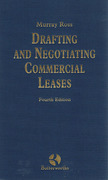 Cover of Ross: Drafting  & Negotiating Commercial Leases 4th ed