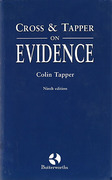 Cover of Cross & Tapper on Evidence