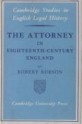 Cover of The Attorney in Eighteenth-Century England