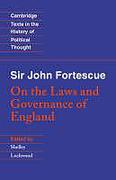 Cover of On the Laws and Governance of England