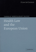 Cover of Health Law and the European Union