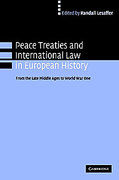 Cover of Peace Treaties and International Law in European History