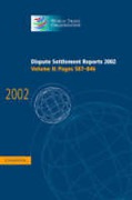 Cover of Dispute Settlement Reports: V. 2. Pages 587-846