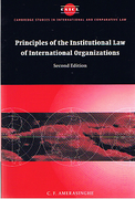 Cover of Principles of the Institutional Law of International Organizations